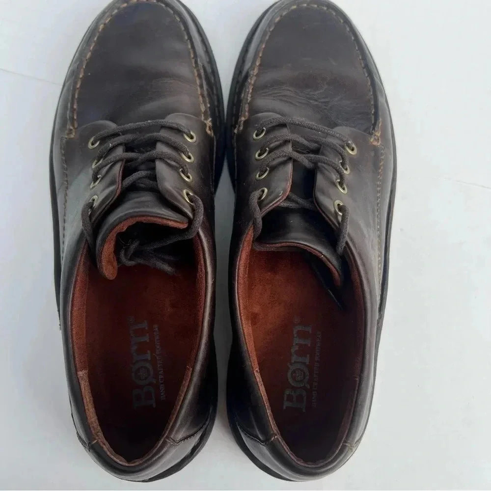 COPY - Born Brown Leather Lace Up Comfort Oxford Shoes Size 11